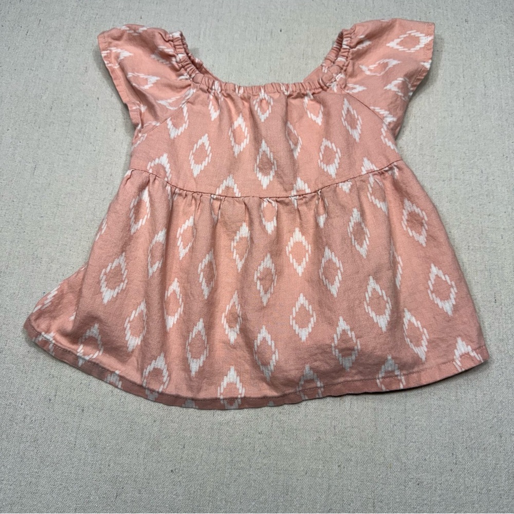 Peach Southwest Patterned Kids Top by Carter’s - Size 3T